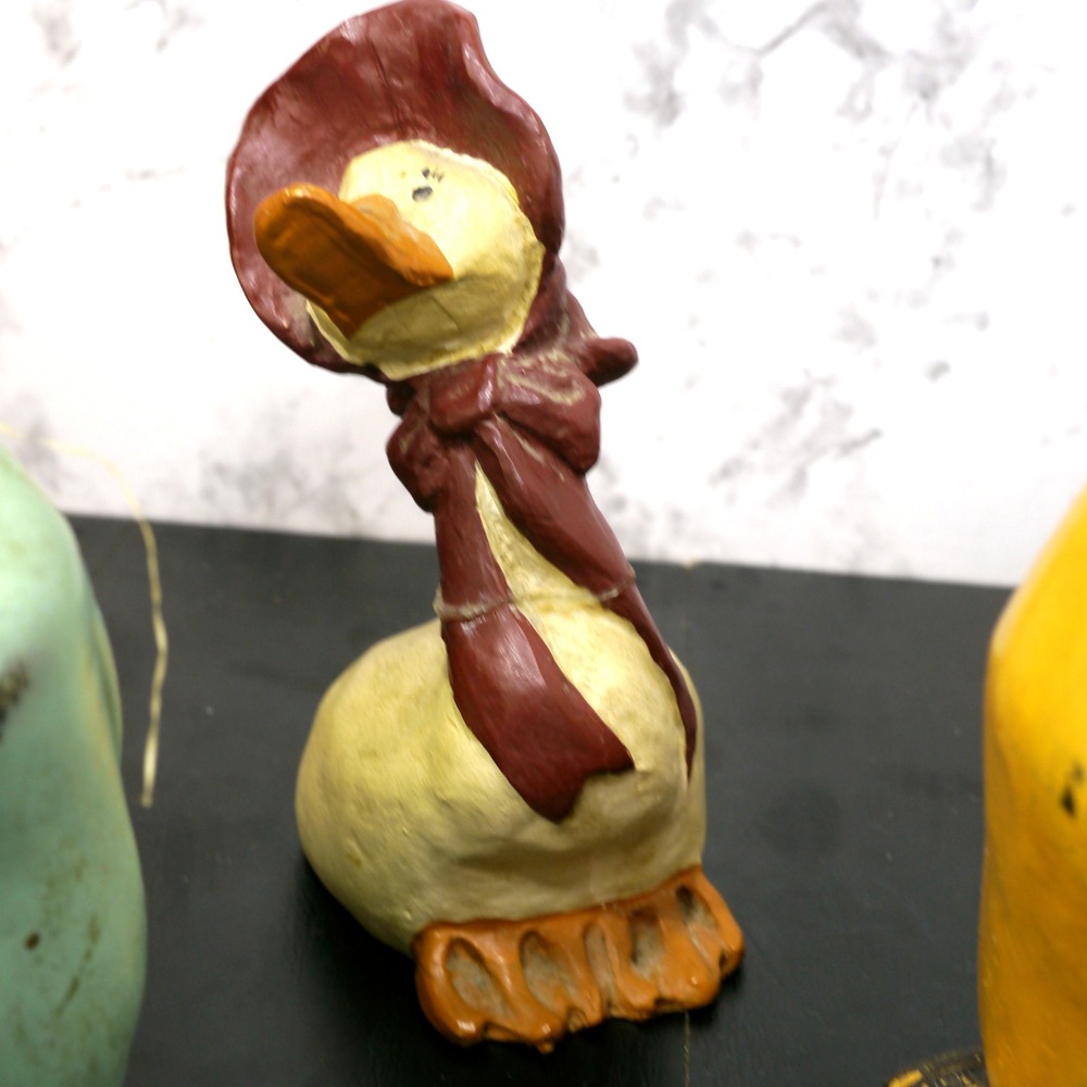 Whimsical Duck Figurines Set of 5 Farmhouse Rustic Home Decor Accents - Picture 3 of 8